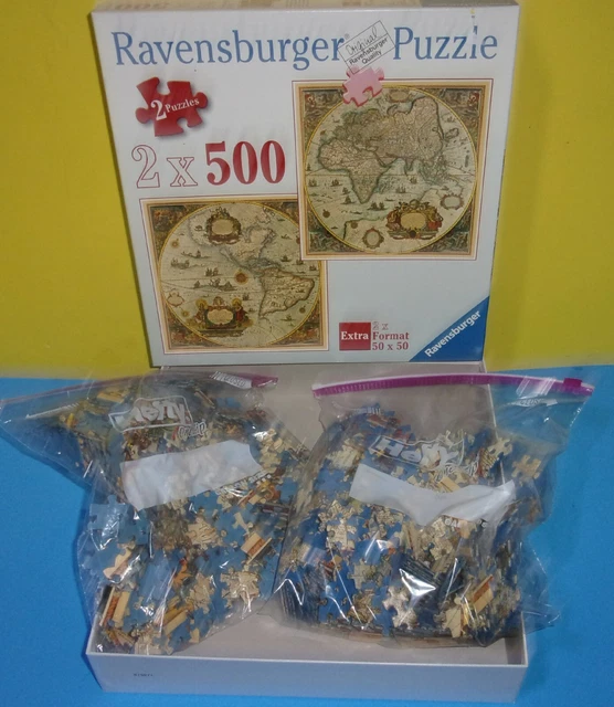 RAVENSBURGER HISTORIC WORLD Map Extra 2 Format 500 Piece Jigsaw Puzzle