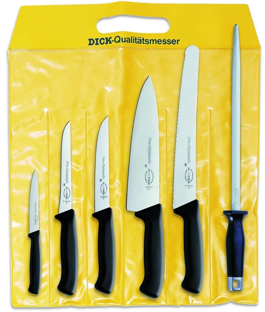 F. DICK ProDynamic Kochmesser-Set 6-teilig Küchenmesser Ausbeinmesser Kochmesser