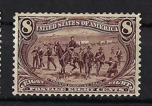 MNH F-VF #289 8¢ 1898 Trans-Mississippi Expo "Troops Guarding Wagon Train"