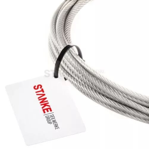 Câble en Acier Inoxydable PVC Fils D'Acier Couvert 2mm 3mm 3,5mm 4mm Inox V4A 3