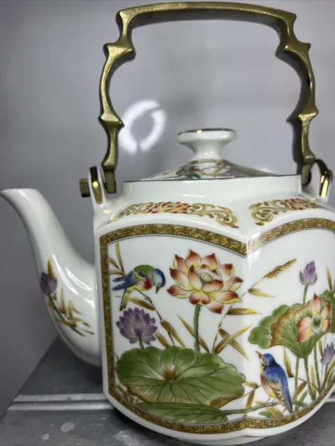 Floral Flower Tea Teacup Tea Pot Made in Japan Vintage Collectible 2