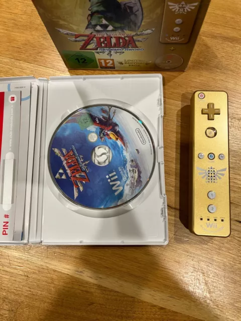 Legend of Zelda Skyward Sword Wii Gold Collectors (Complete in box w Controller) 2