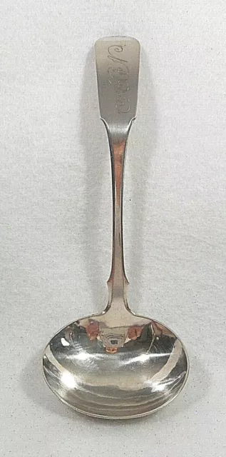 Coin Silver Newell Harding Boston, MA Sauce Ladle, ca. 1830