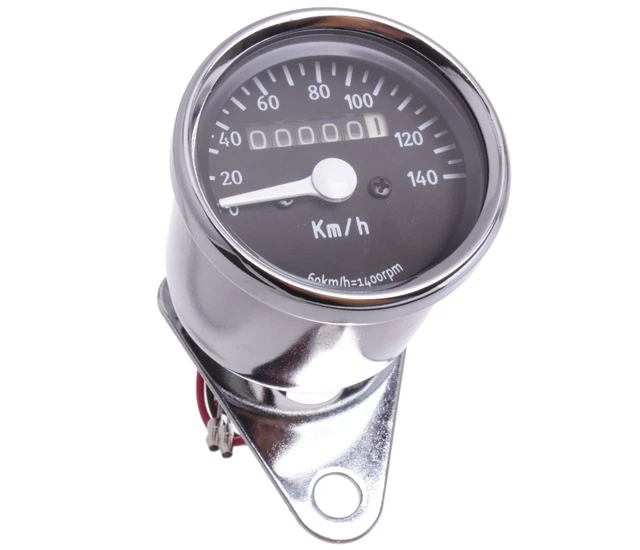 MINI TACHOMETER SPEEDOMETER Chrom 60mm Motorradtacho Motorrad für ...