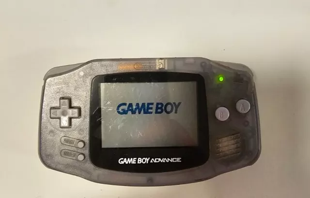 Nintendo Game Boy Advance Console System - Clear Glacier TESTED