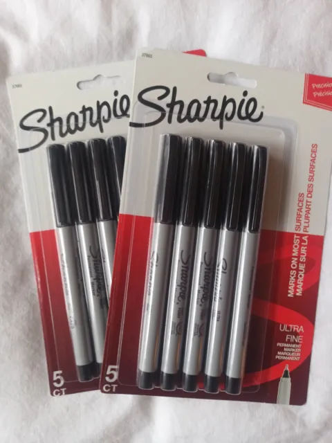  SHARPIE 37001 Permanent Markers, Ultra Fine Point, Black Color,  24 Sets of 12 Markers, 288 Markers Total : Office Products