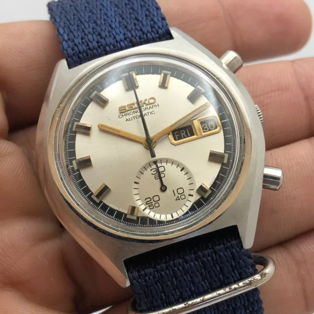 Orologio da polso vintage da uomo Seiko Chronograph 6139-6005 automatico da... 2