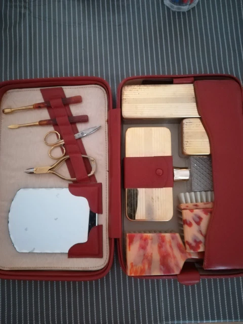 ANCIENNE VALISE MALLETTE de voyage toilette vintage EUR 28,00 - PicClick FR