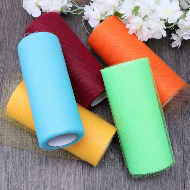 5pcs Tüll Rollen Tüll Netting Tüll Stoff Spule für Nähtischrock Stuhl Schärpe