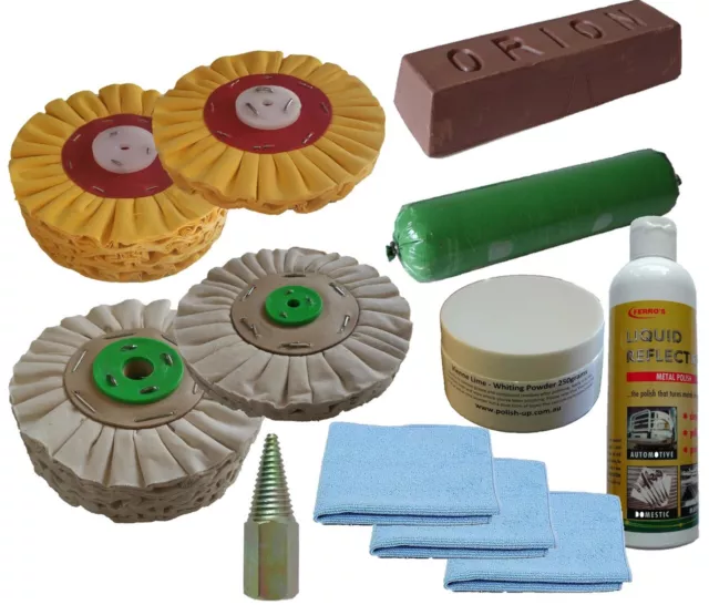 178mm Airflow Alloy Non Ferrous Metal Polishing Kit