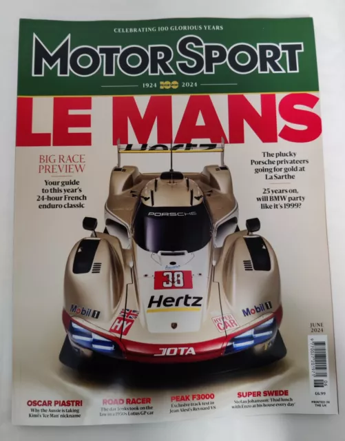 Motorsport Magazine June 2024 (FREE POSTAGE RRP £6.99)