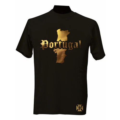 T-shirt Femme Martinique 972 Madinina - Noir Et Or Métallisé - Dashop