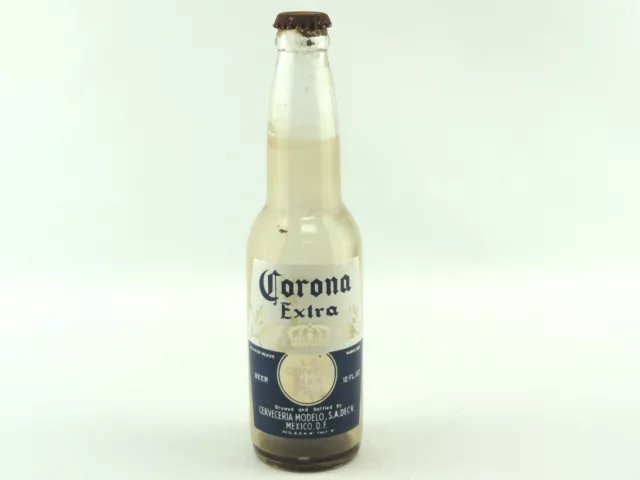 Corona Extra 12 Ounce Empty Beer Bottle Clear Glass La Cerveza Mas Fina