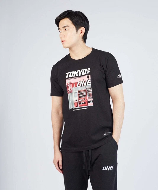 ONE Championship T-Shirt Tokyo Graphic Martial Arts Black MMA Martial Arts Mens