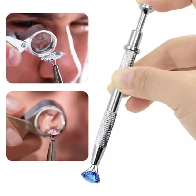 Electronic Parts Handling Tweezers Retractable Stainless Steel Jewelry Ball