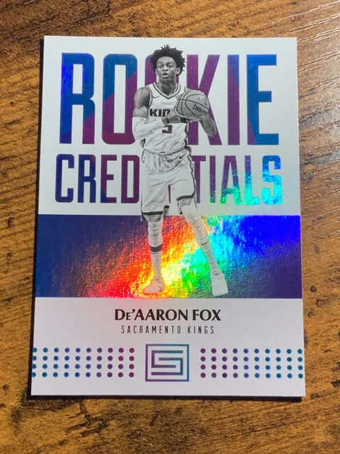 2017-18 Panini Status De'Aaron Fox Rookie Credentials RC #16 Kings MC1