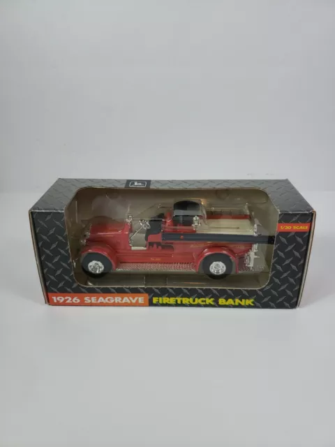 Ertl John Deere 1/30 Scale New in Box: 1926 Seagrave Firetruck Bank