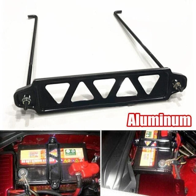 ALUMINUM CAR BATTERY Holder Retainer Lock Bracket Clamp Tie Down