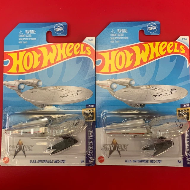 HOT WHEELS U.S.S. ENTERPRISE NCC-1701 STAR TREK 2024 A CASE - Lot Of 2