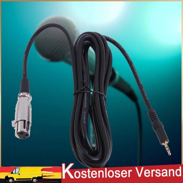 Neue XLR 3 Pin Buchse auf rechten Winkel 1/8 XLR3F, rechtwinklige 3,5 mm TRS für