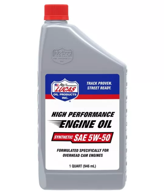 Lucas Oil Products     Lucas Oil 10101 Synthetic Sae 5W50 Oil, 1 Quart, 1 Pack