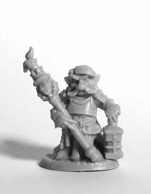 1x  DEEP GNOME CLERIC -BONES REAPER miniature rpg jdr darkreach pretre 44060r