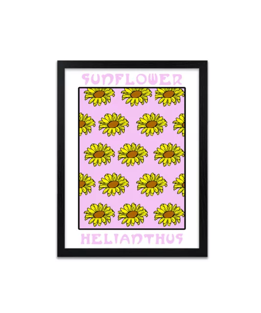 Sunflower Art Print, Poster, Prints, Posters, Wallart, Gift, Wall Decor