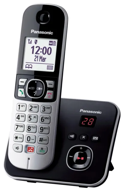 Panasonic KX-TG6861JTB Telefono Cordless DECT Con Segreteria Telefonica Vivavoce