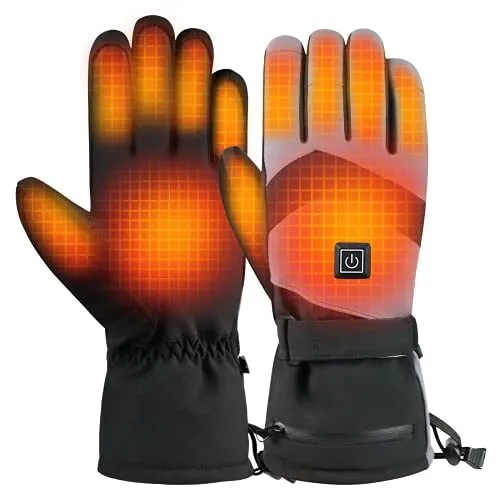 Beheizte Handschuhe für Männer Frauen, wiederaufladbar 4100mAh Akku elektrische Heizung