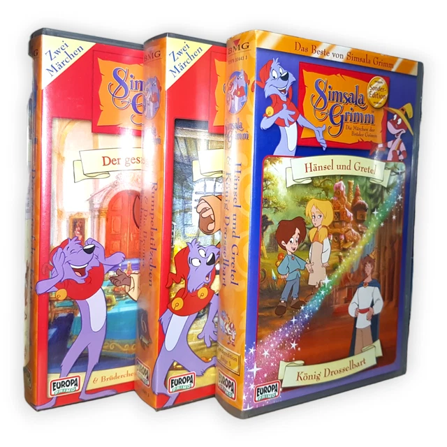 SIMSALA GRIMM MÄRCHEN Gebrüder Grimm Doc Croc Yoyo VHS Video Kassette ...