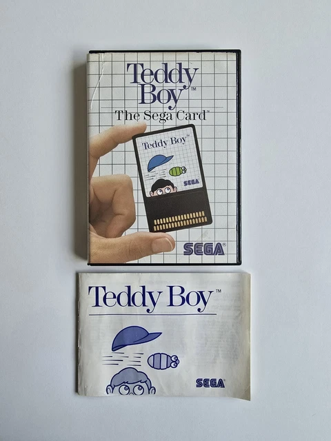Jeu Sega Master System Teddy Boy - Version Européenne - Boîte Et Notice Incluses - Très Bon état