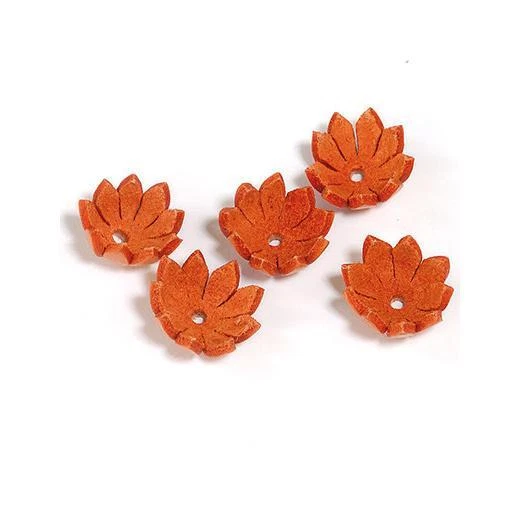 Hobby & Basteln Spaß Echtleder Blumen - 16 mm