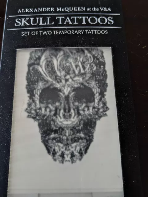 Rare ALEXANDER McQUEEN Savage Beauty Skull Tattoos 2015 V&A Museum London 2