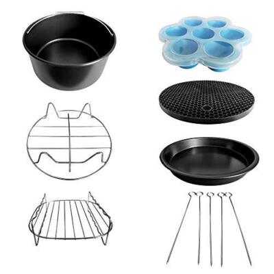 Accessori Per Friggitrice Ad Aria 5.5 L Quadrata Senza Olio for COSORI/PRINCESS/INNSKY/NINJA/PROSCENIC/PHILIPS 5L 5.2L 5.5L 5.7L E PiÙ Tutte Le Marche Di Friggitrici Ad Aria Quadrata Set Di 12 