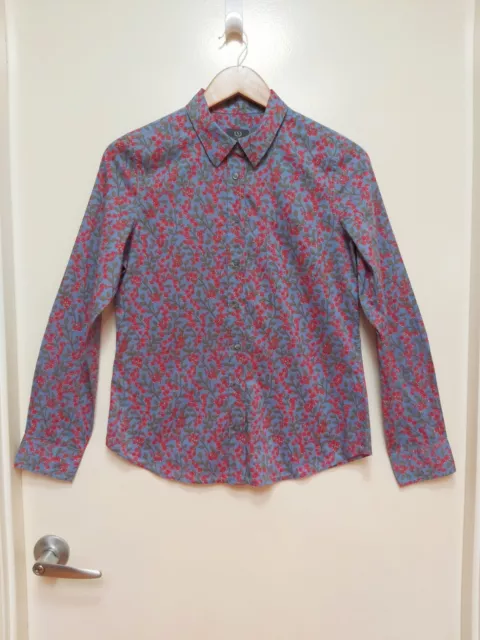 SPORTSCRAFT Size 8 BNWOT Long Sleeve 'Floral' Cotton Blouse