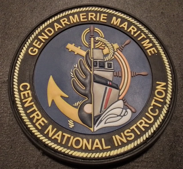 Insigne Vintage Gendarmerie Ski Montagne EGM 24/5 Numéroté - Authentique Occasion