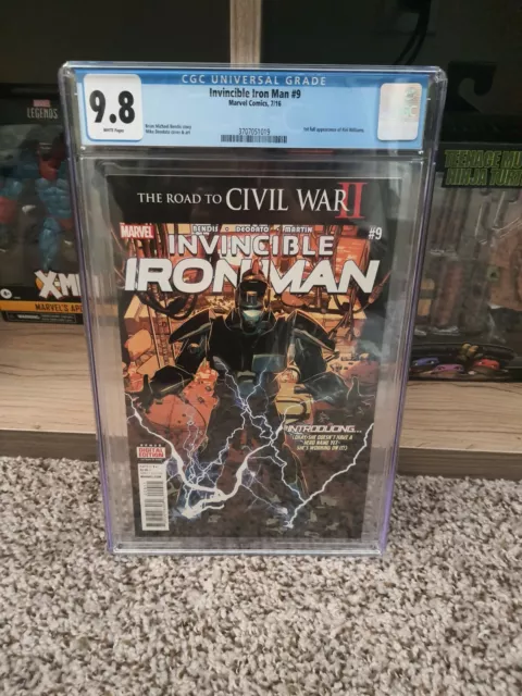 Invincible Iron Man #9 CGC 9.8 1st Appearance Riri Williams Ironheart 1st Print