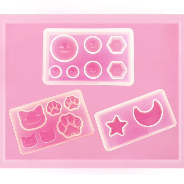 3st/set DIY Epoxidharz Form Star Mond Katzenpfote Anhänger Silikonform Schmuck
