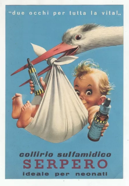 1953 NECKLIRIO SERPERO Infants Cardboard Pharmacy 13x19 Cellarino