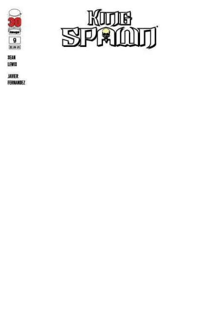 King Spawn #9 Blank Cover B Todd Mcfarlane Image Comic 1st Print 2022 VF