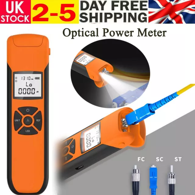 LCD Mini Optical Fiber Power Meter Fault Locator High Precision Cable Tester