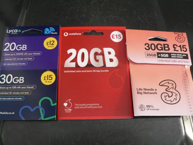 Job Lot Sim Cards x 150
