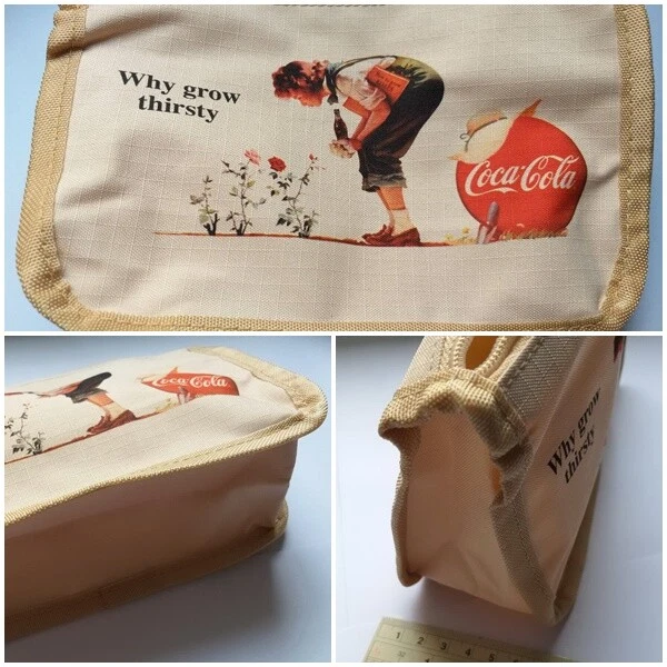 Rare Pouch 3 Pcs Coca Cola Coke Promo Advertise Why grow thirsty Vintage 2002