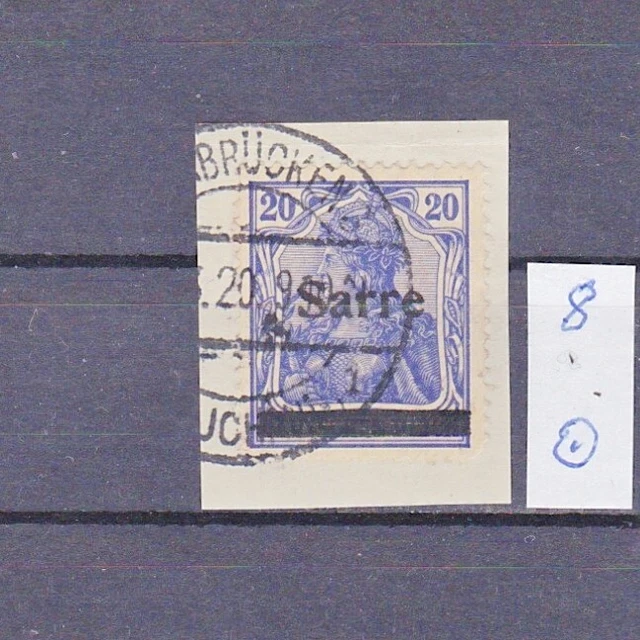 saargebiet bis 1934: Mi. Nr. 8 gestempelt