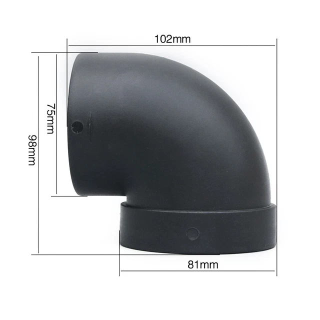 Brand New Heizungsanschluss Heizungsanschluss 75mm Ellbogen Für Webasto-Heizung