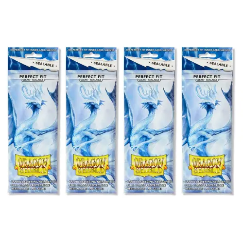 Dragon Shield - Perfect Fit Standard Size Sealable Sleeves 100pk - Clear AT-1320