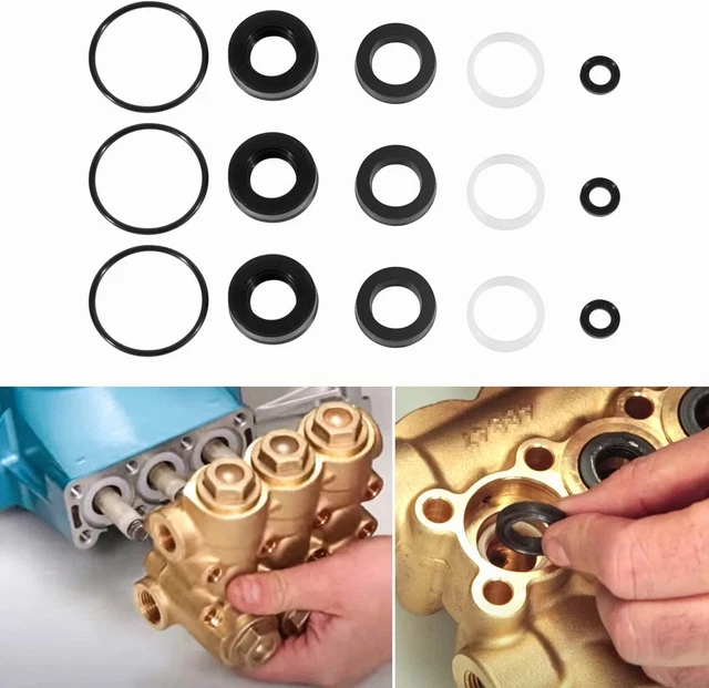 34262 Seal Kit for Cat Pump 66DX 6DX Pressure Washer Pump 66DX40G1I, 6DX35G1I