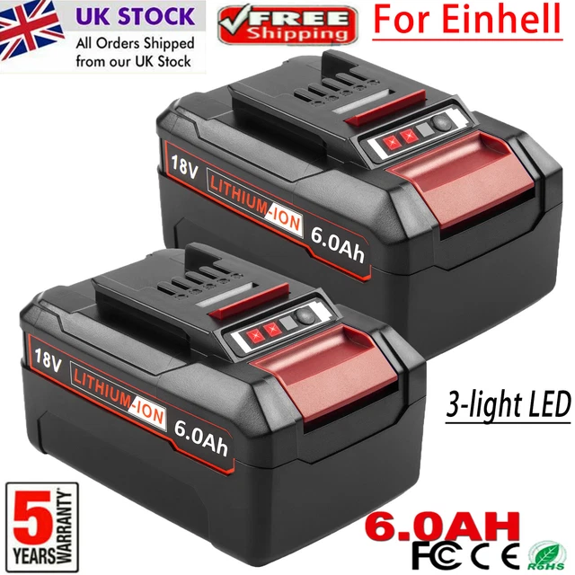 2X 18V FOR Einhell PXC X Change 6.0Ah lithium ion replacement