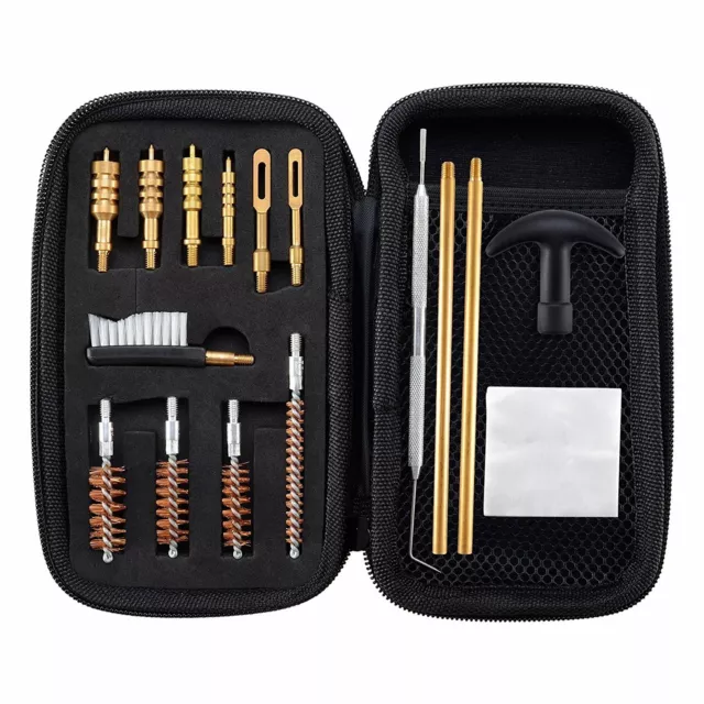 Gun Pistol Cleaning Kit Handgun Cleaning  Kit with Cleaning Rod Brushes Jags