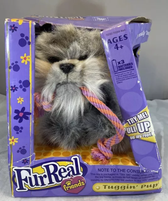 FurReal Friends Tuggin Pup Schnauzer  Battery Operated Interactive Toy New